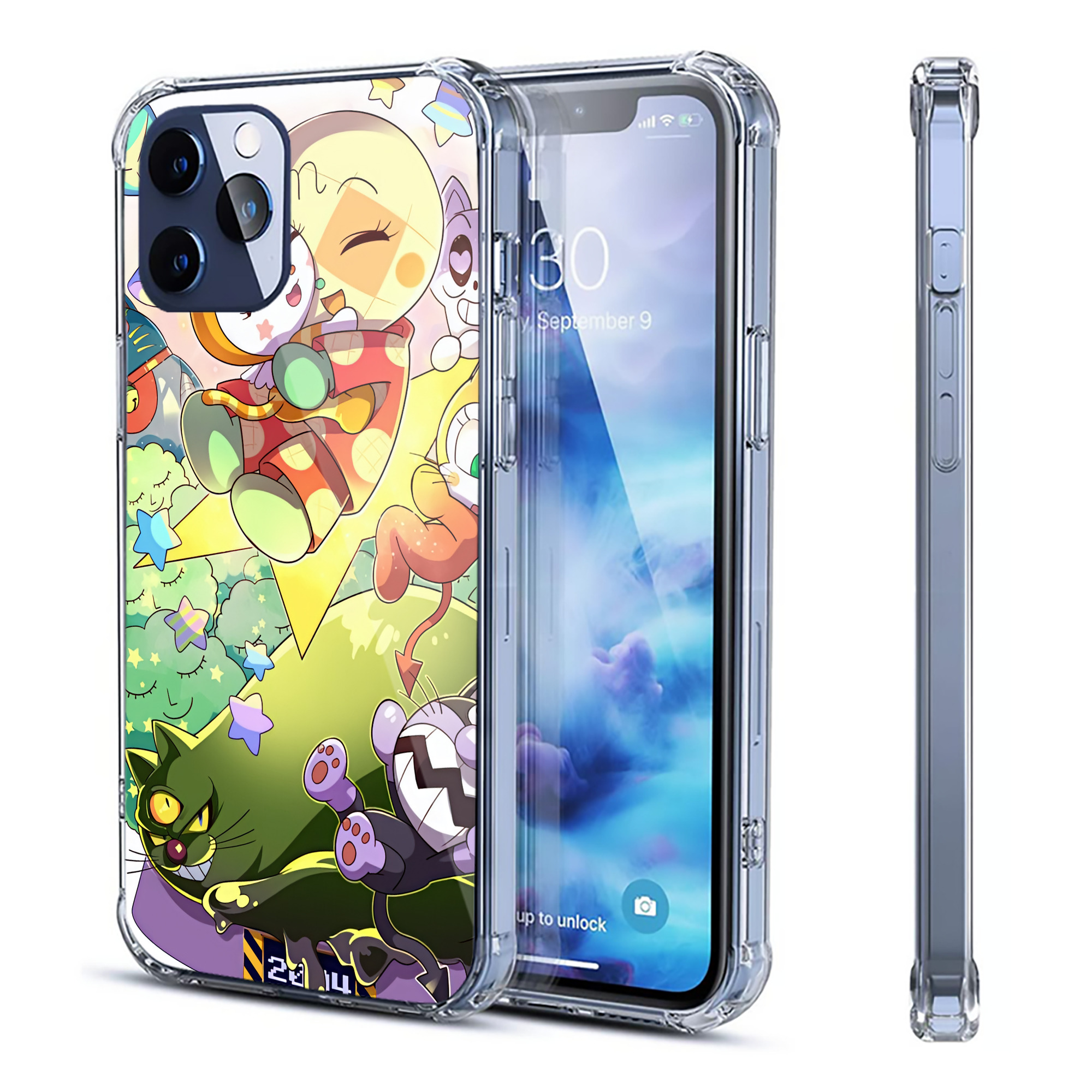 （画像用） アンパンマン Anpanman 【iPhone 12シリーズ対応】透明スマホケース（クリアソフトケース）